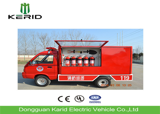 Eco Friendly Electric Fire Truck Fire Fighting Vehicle With Enclosed Cabin